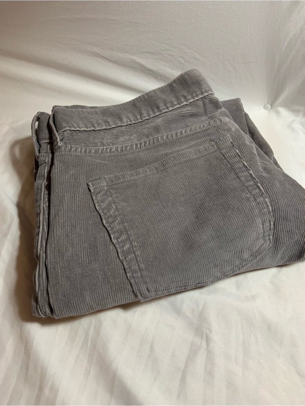 Lands’ End Corduroy Pants Size 33 Grey